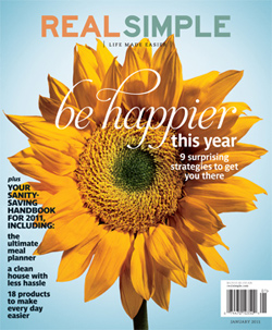 Real Simple-Jan. 2011: "Be Happier This Year" 