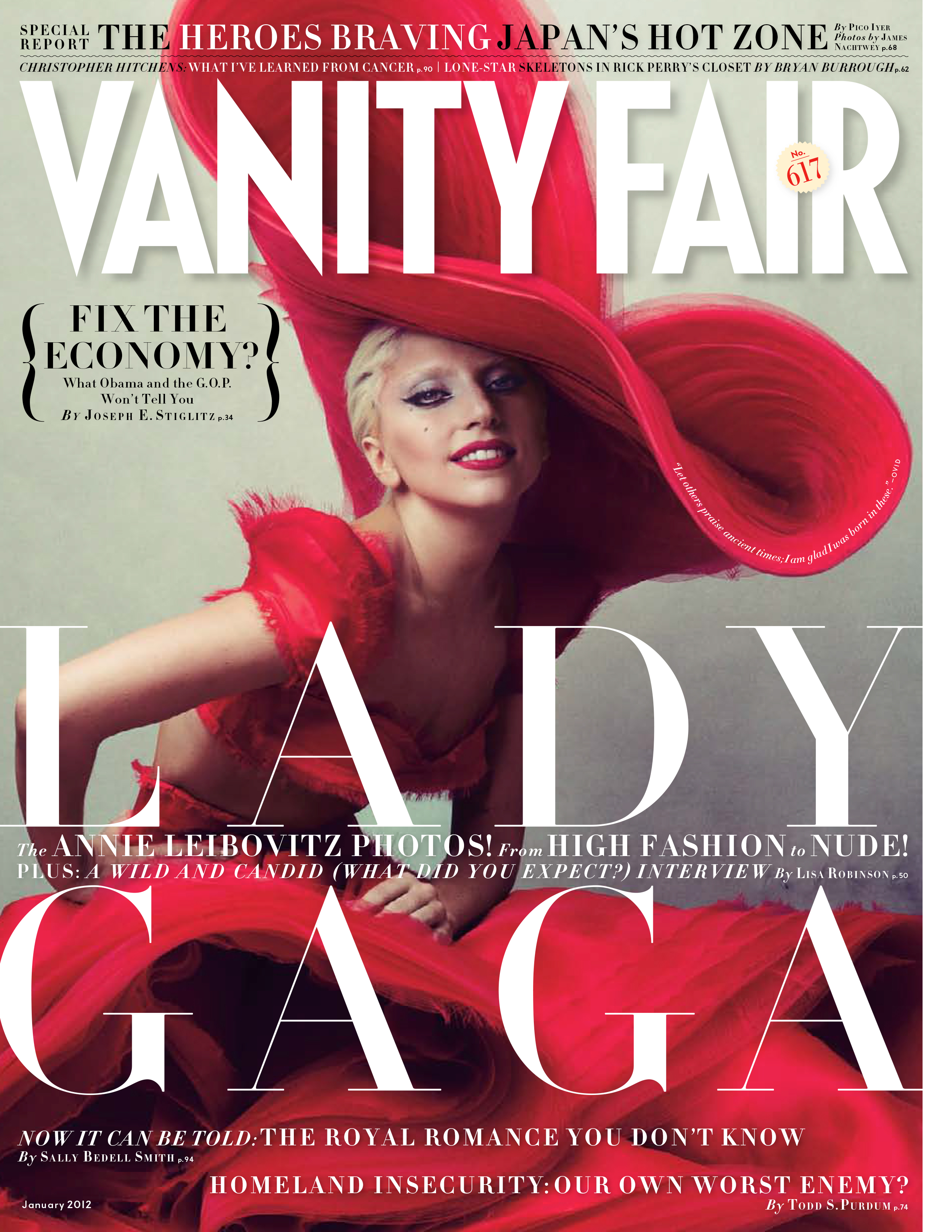 Vanity Fair-January 2012: "Lady Gaga"