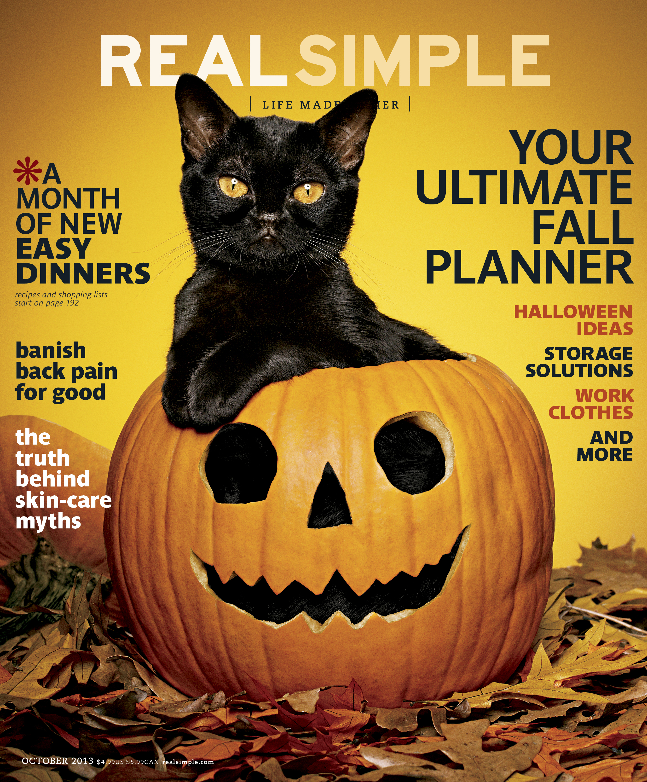 Real Simple-October, "Your Ultimate Fall Planner"