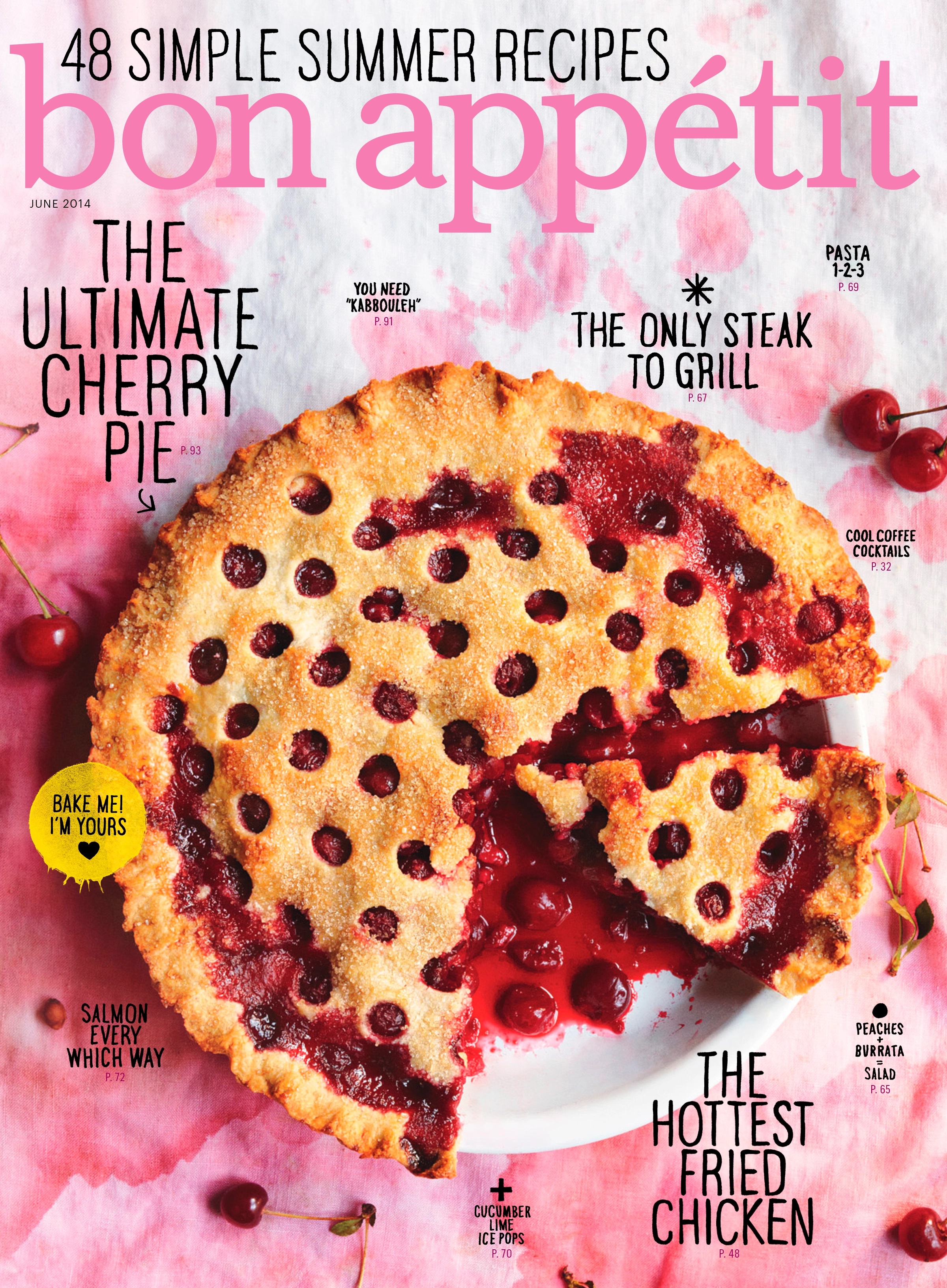 Bon Appetit-June 2014, "The Ultimate Cherry Pie"