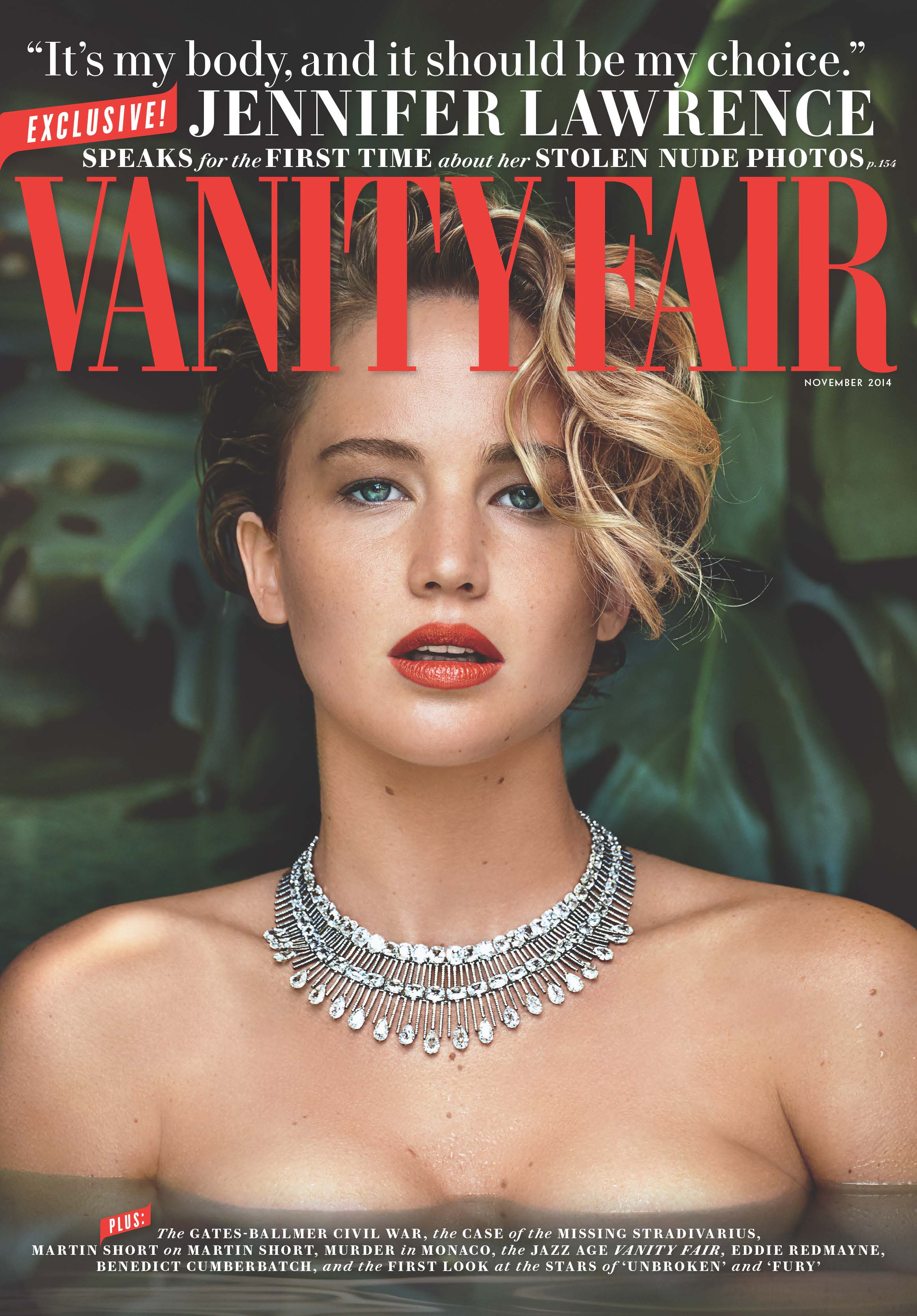 Vanity Fair-November 2014, "Jennifer Lawrence"