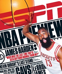 ESPN The Magazine-"James Harden: When Was the Last Time You've Seen Anything Normal From Me?" October 26