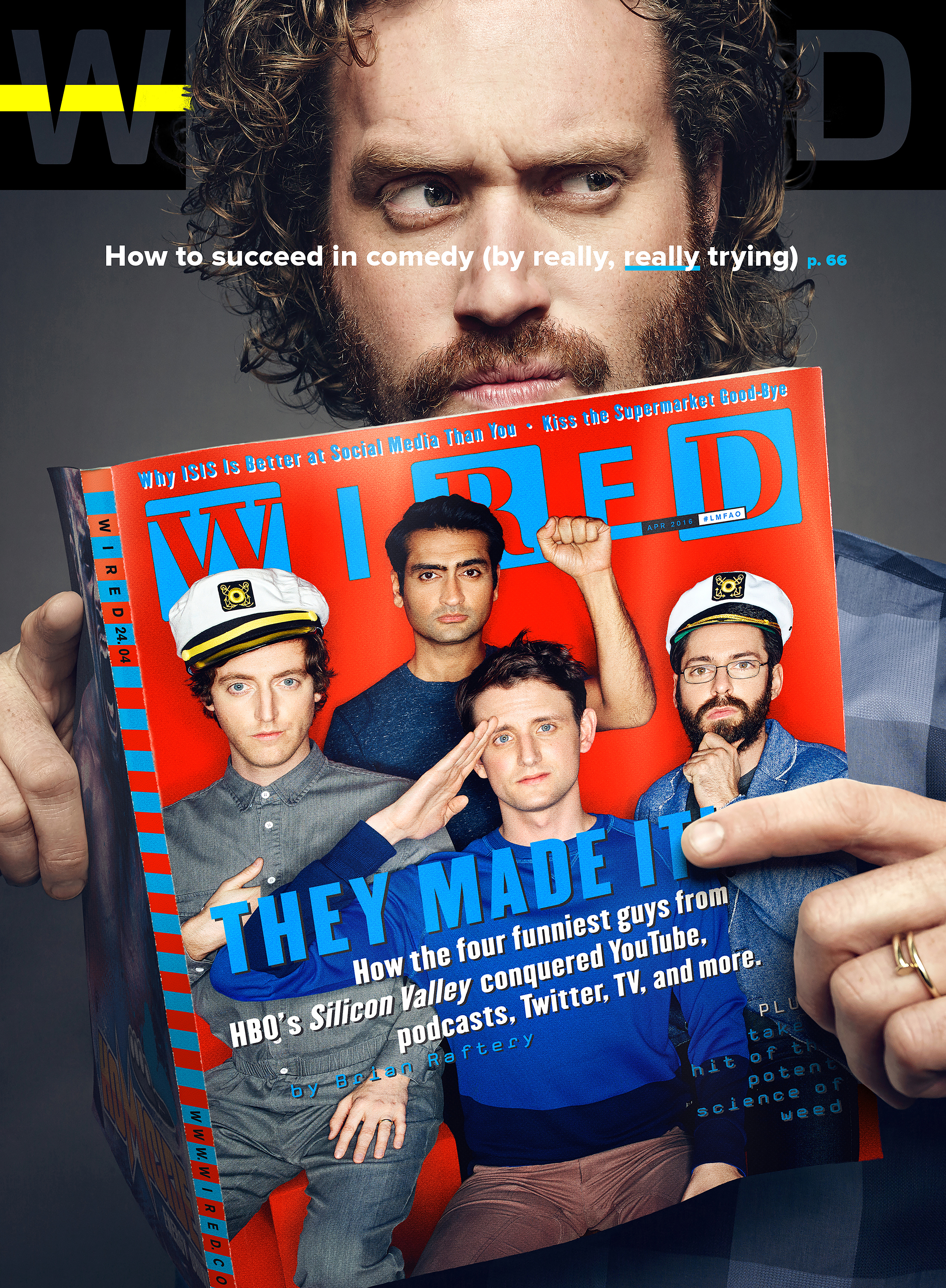 WIRED - "Silicon Valley," April split covers