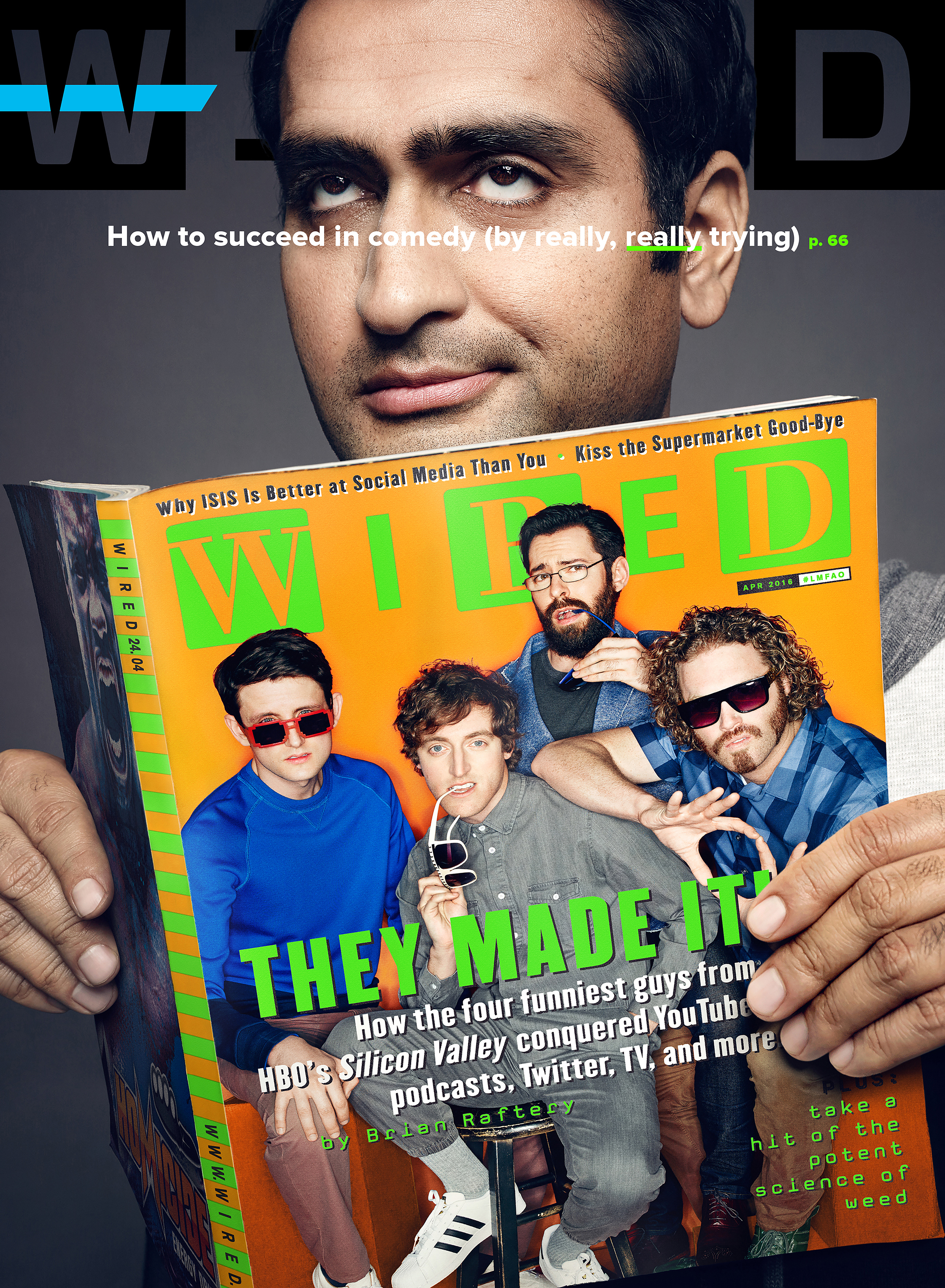 WIRED - "Silicon Valley," April split covers