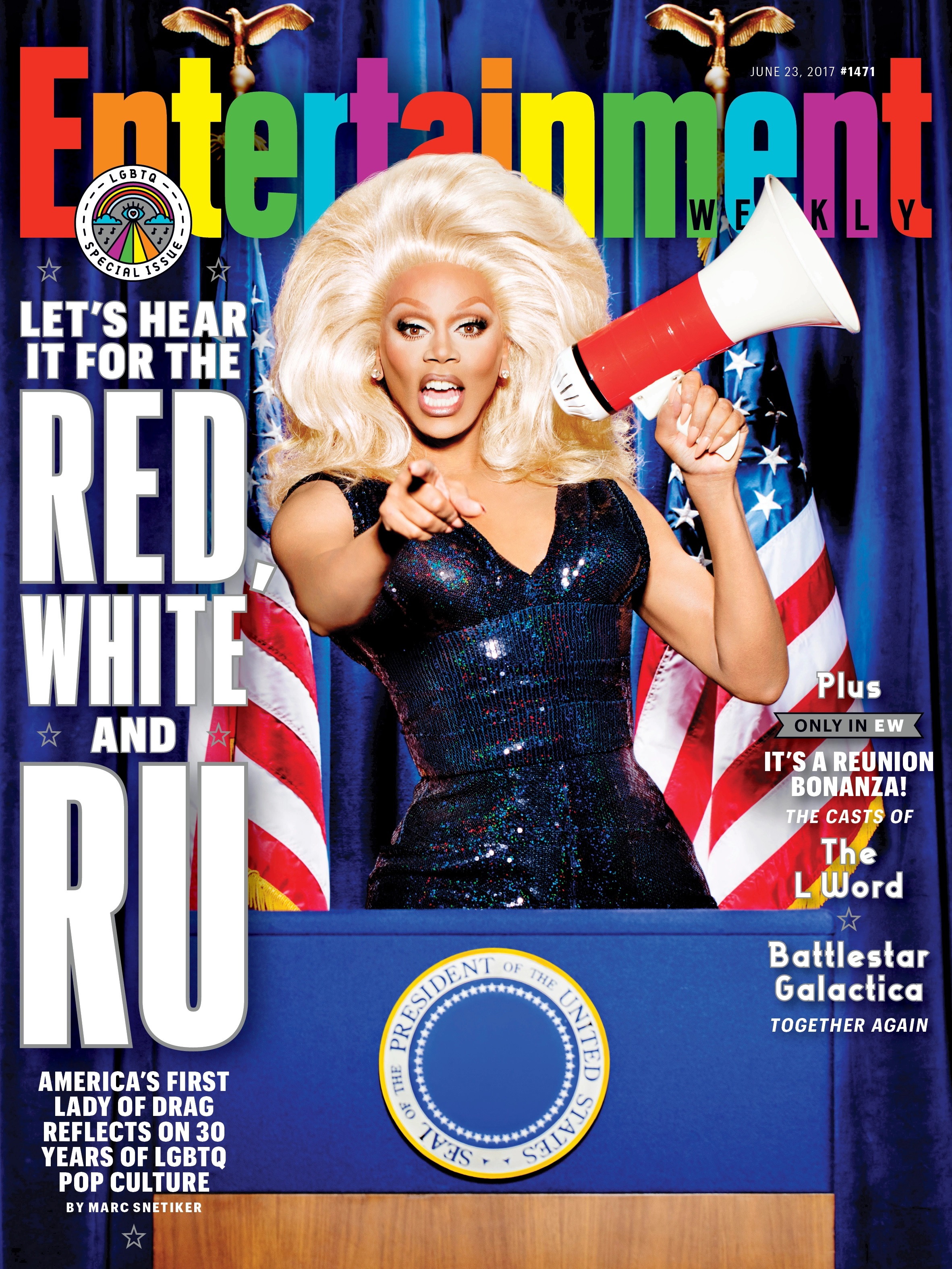 Entertainment Weekly - “Let’s Hear It for the Red, White and Ru," June 23, 2017