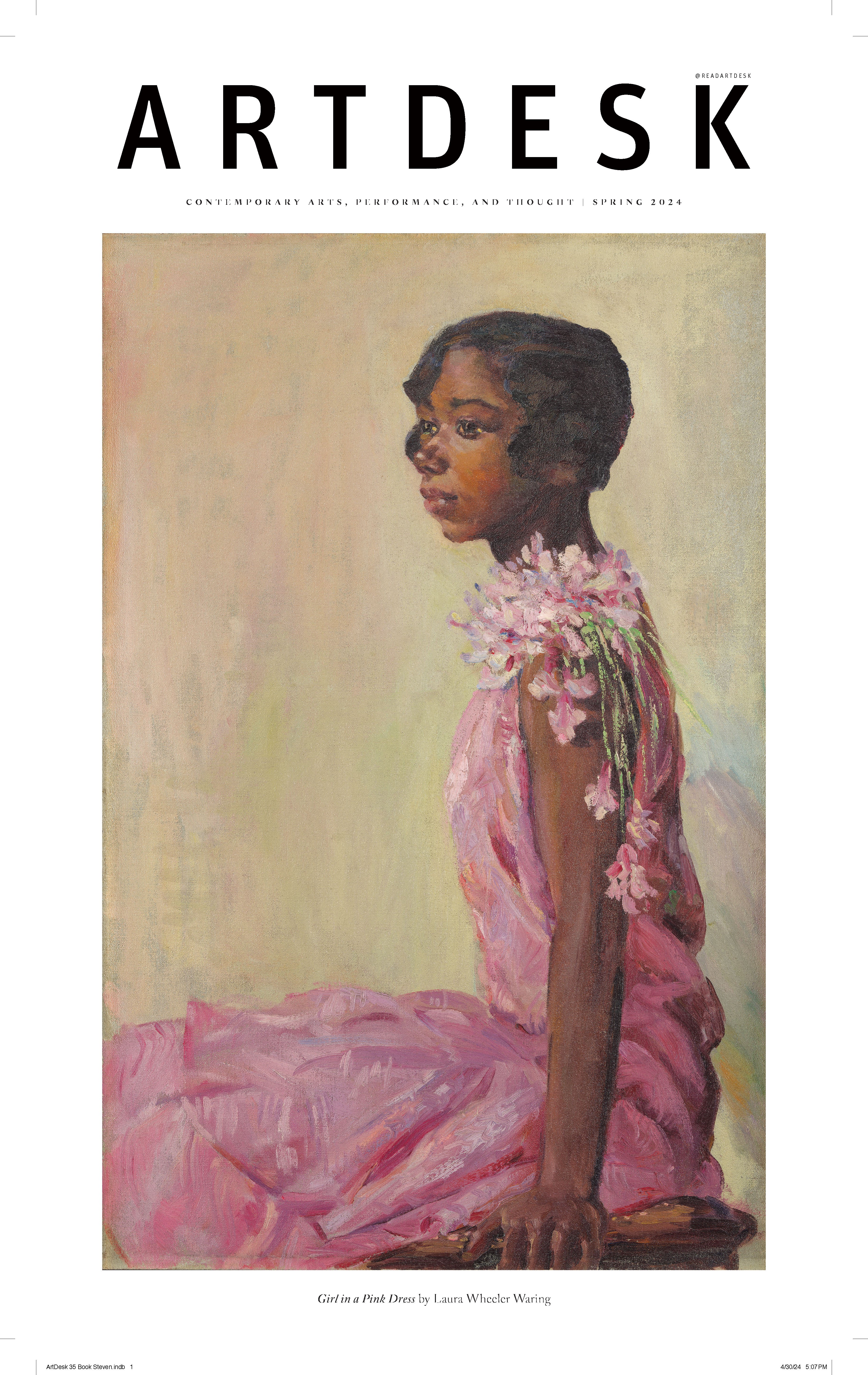 Artdesk - “Girl in a Pink Dress,” Spring 2024