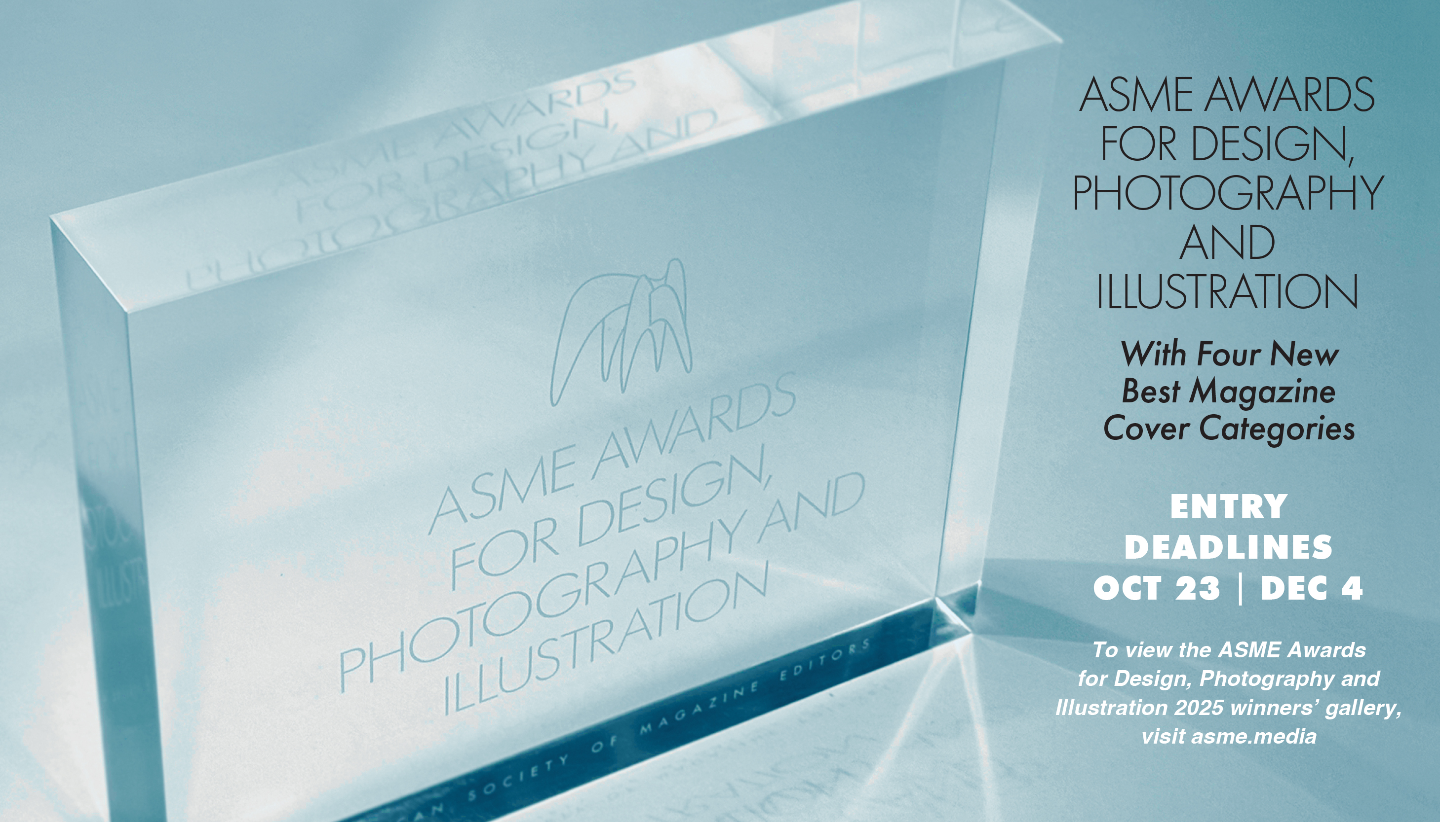 ASME Awards for Design, Photography and Illustration 2026