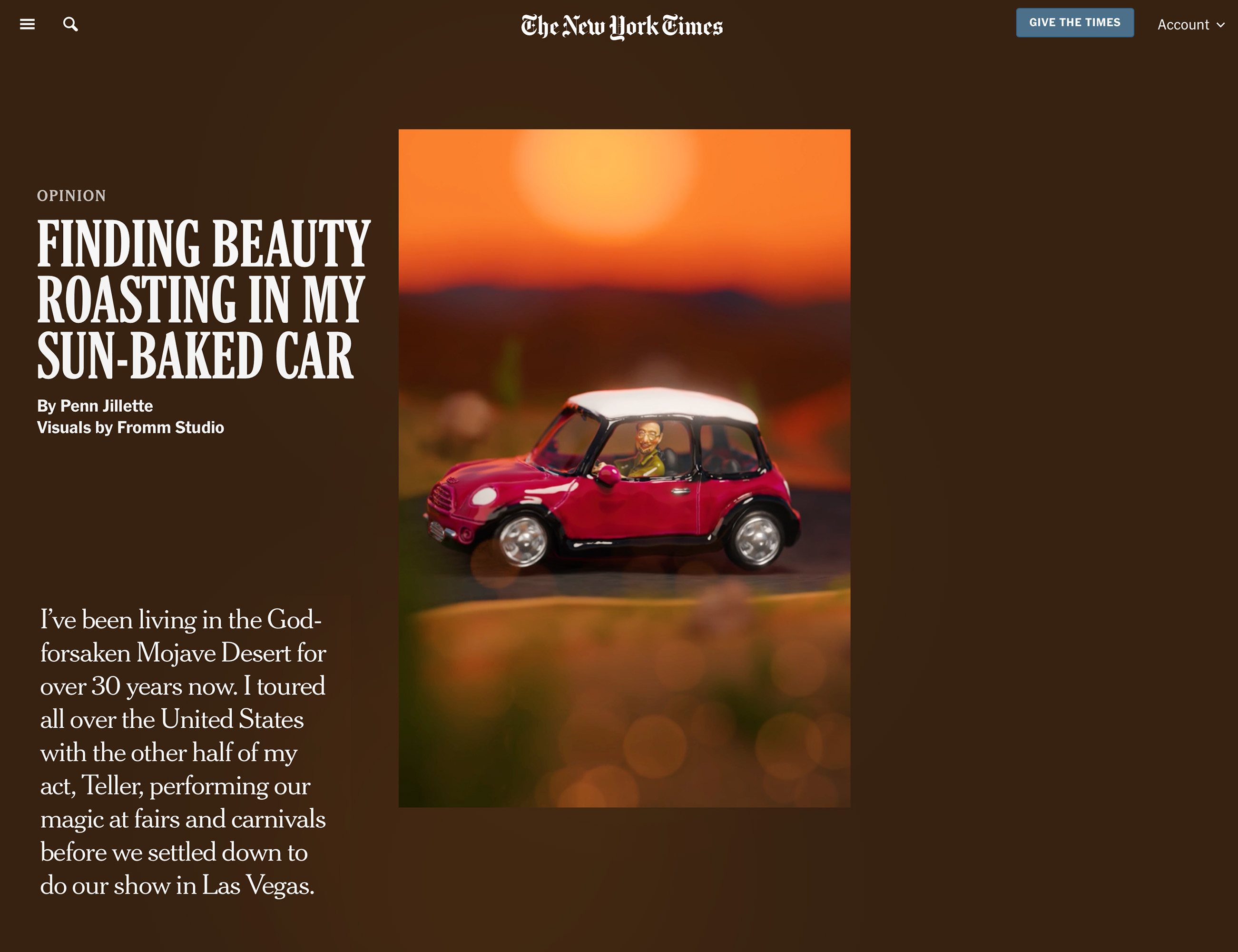 New York Times Opinion - Best Service and Lifestyle Design