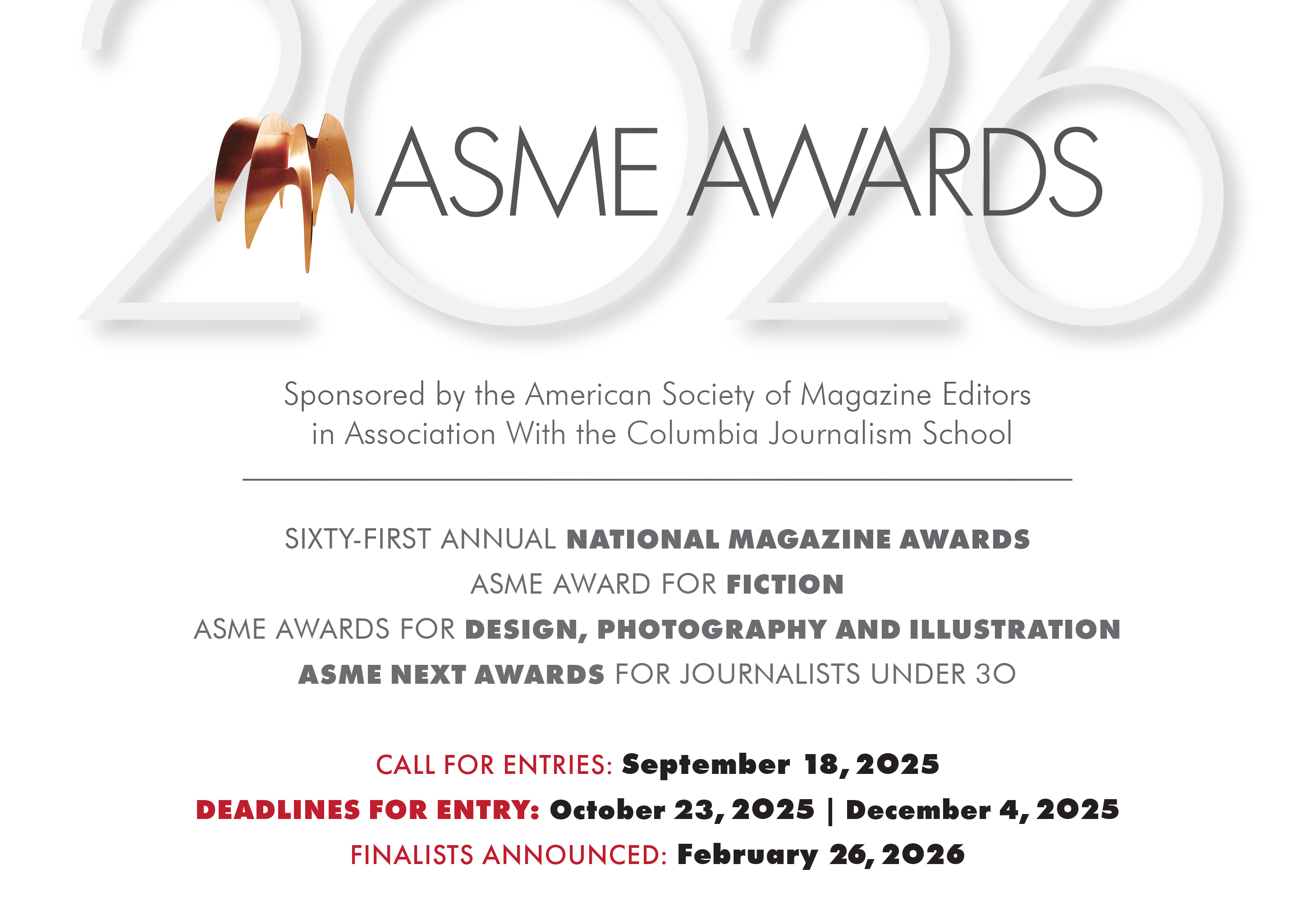 ASME Awards 2026