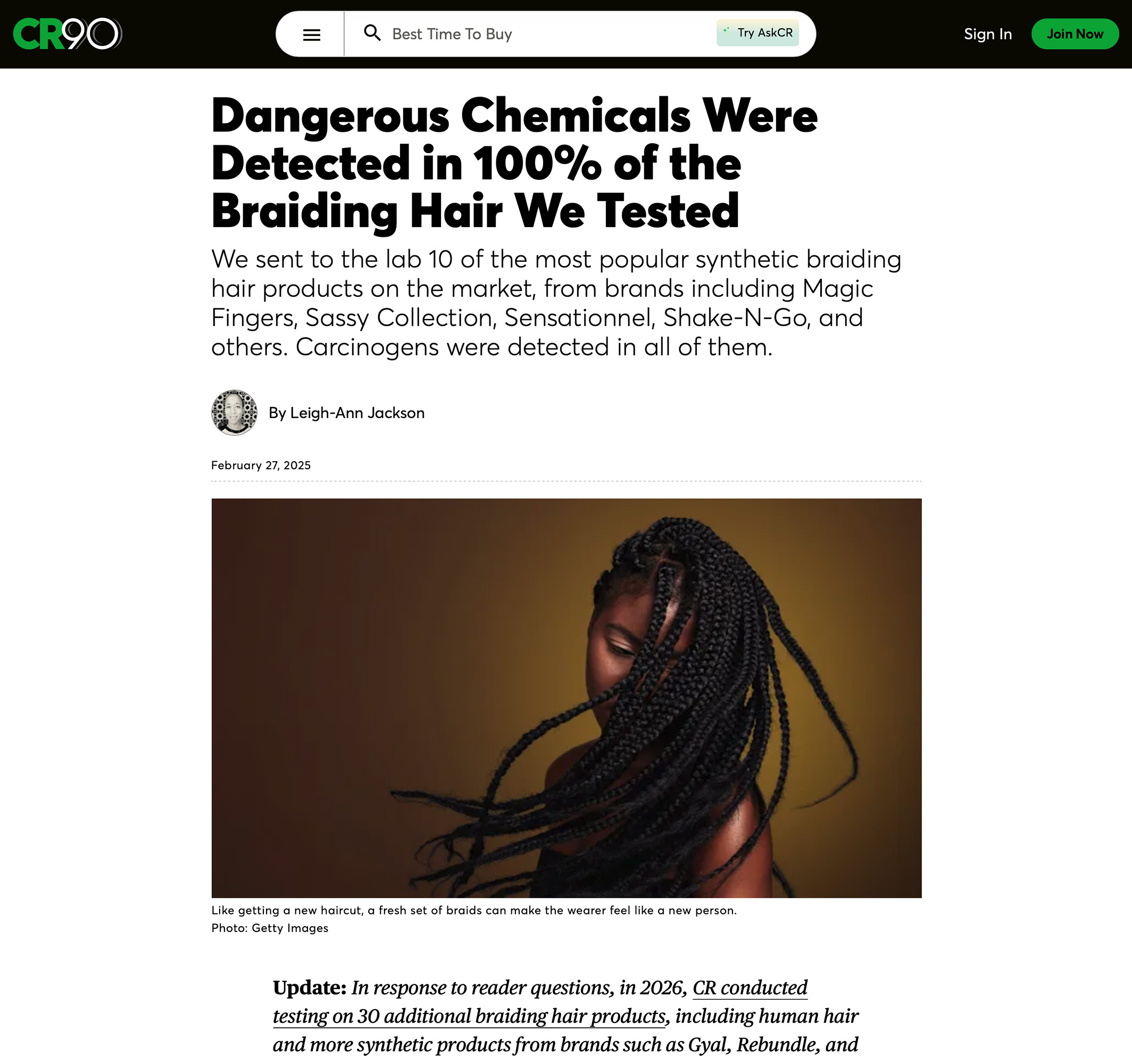 Consumer Reports-Service Journalism