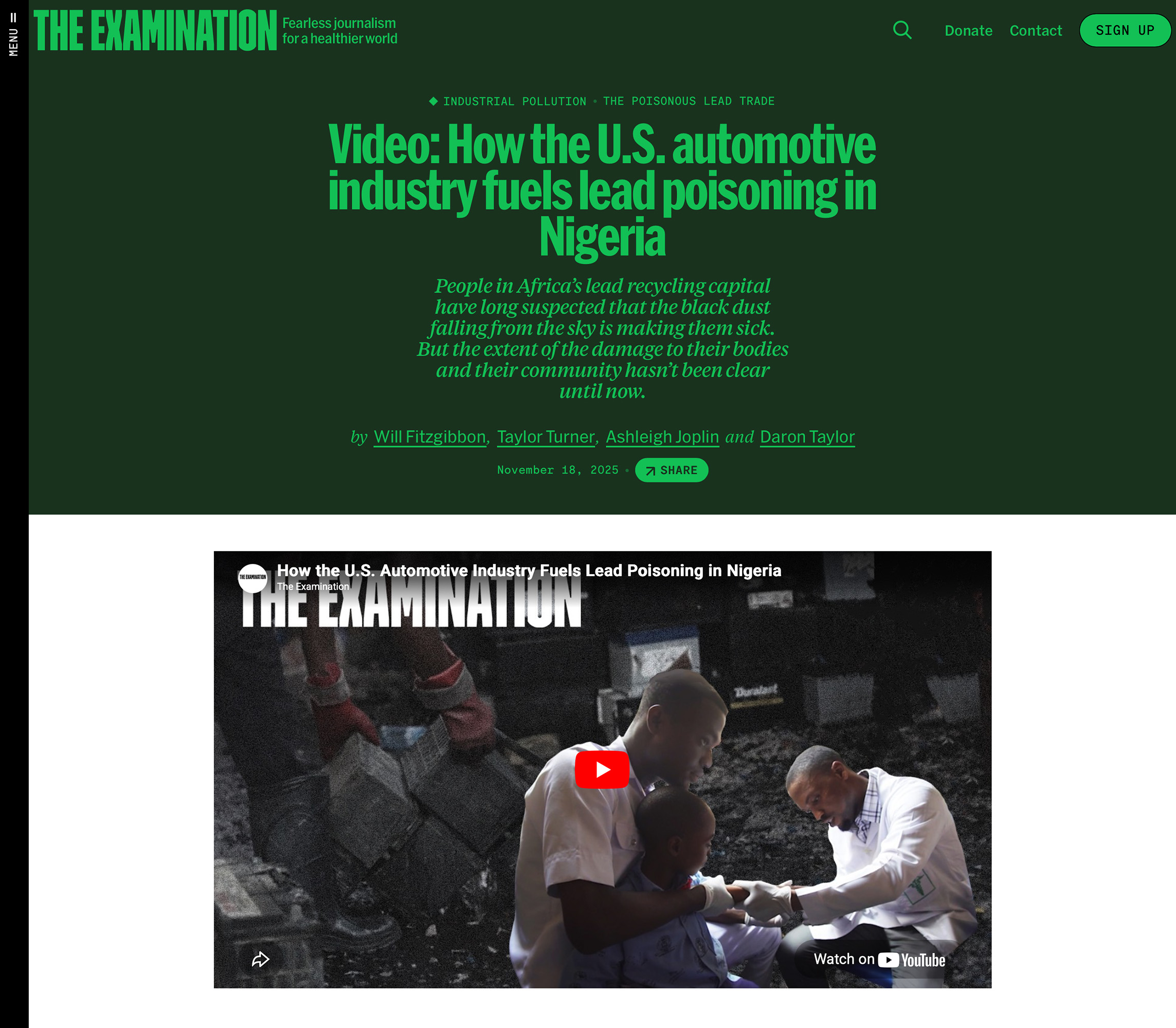 The Examination-Video