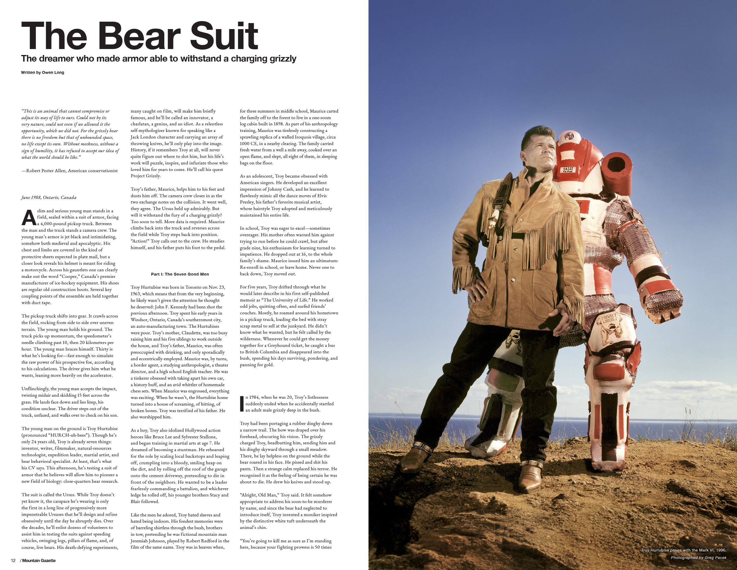 Mountain Gazette with Epic Magazine-Feature Writing