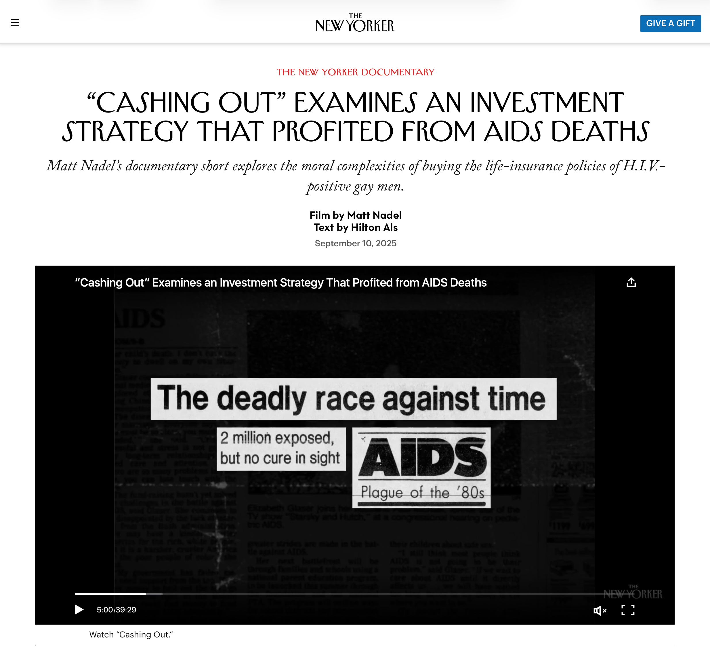 The New Yorker-Video