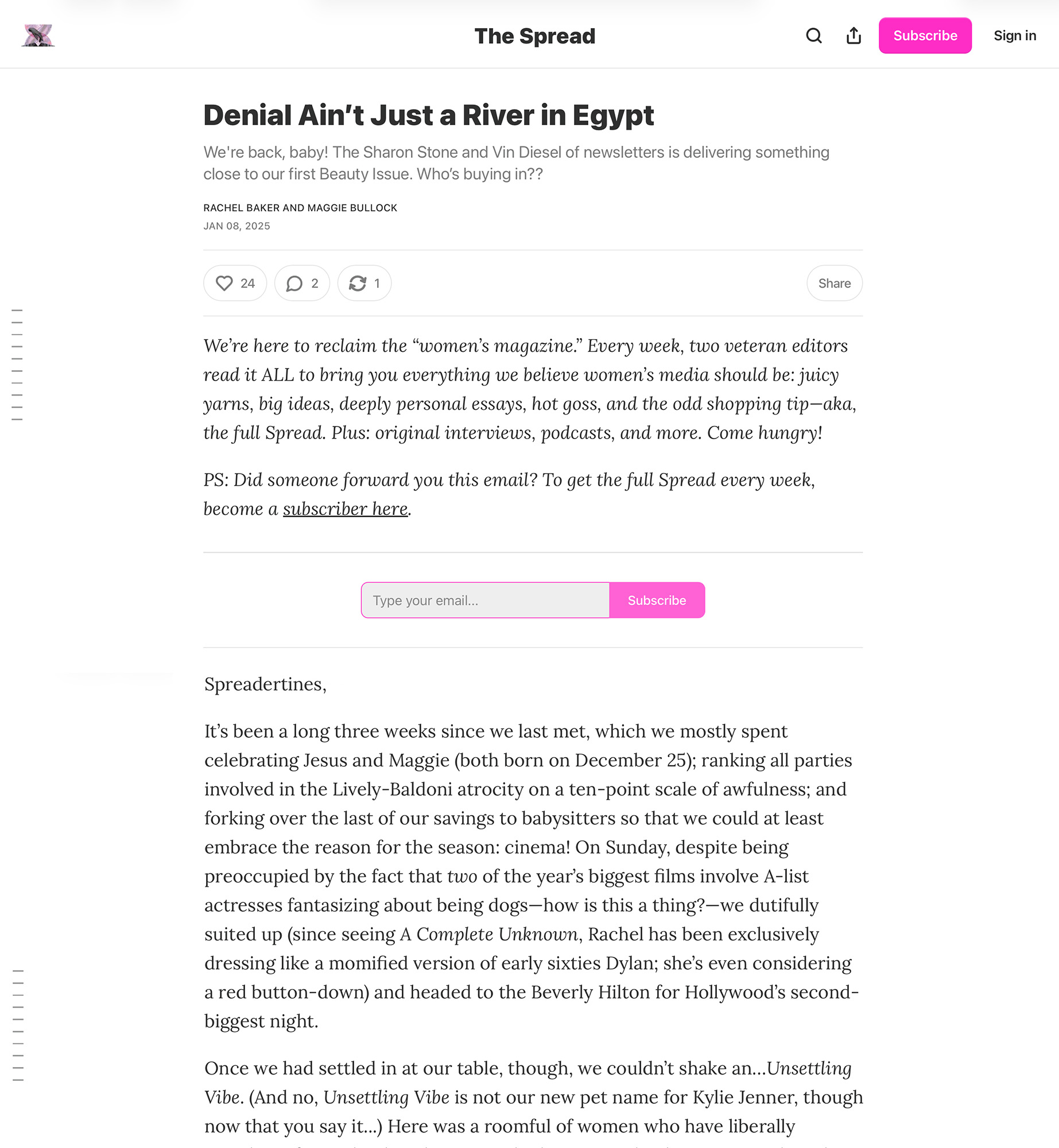 The Spread-Newsletters