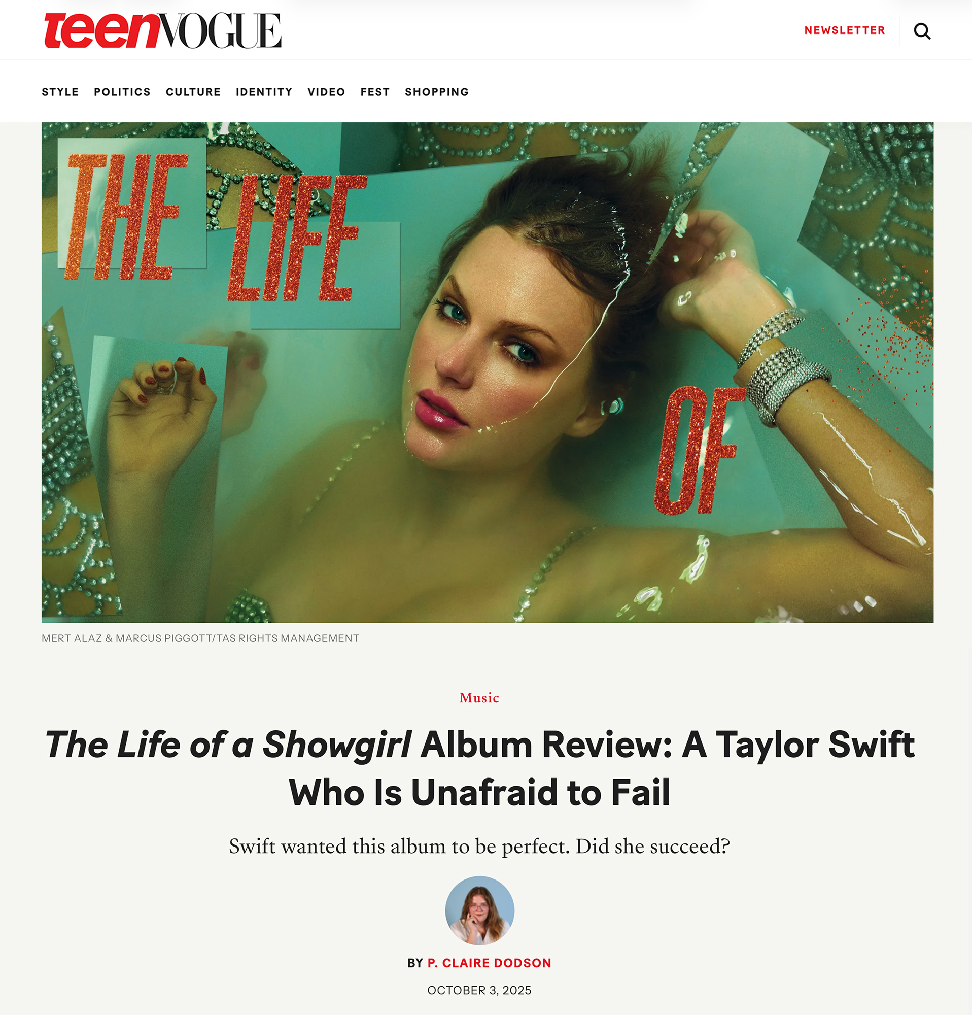 Teen Vogue-Reviews and Criticism