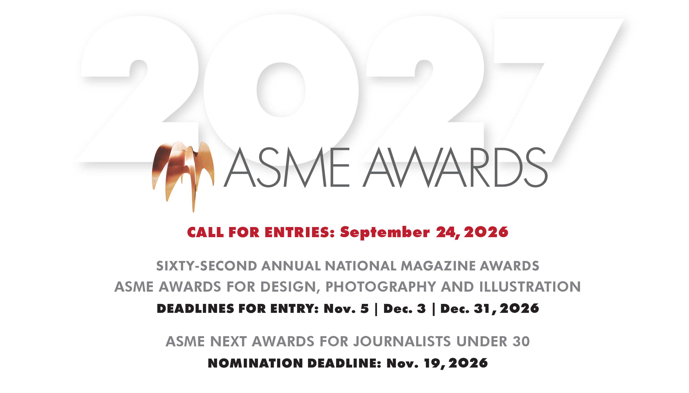 National Magazine Awards 2027 Dates