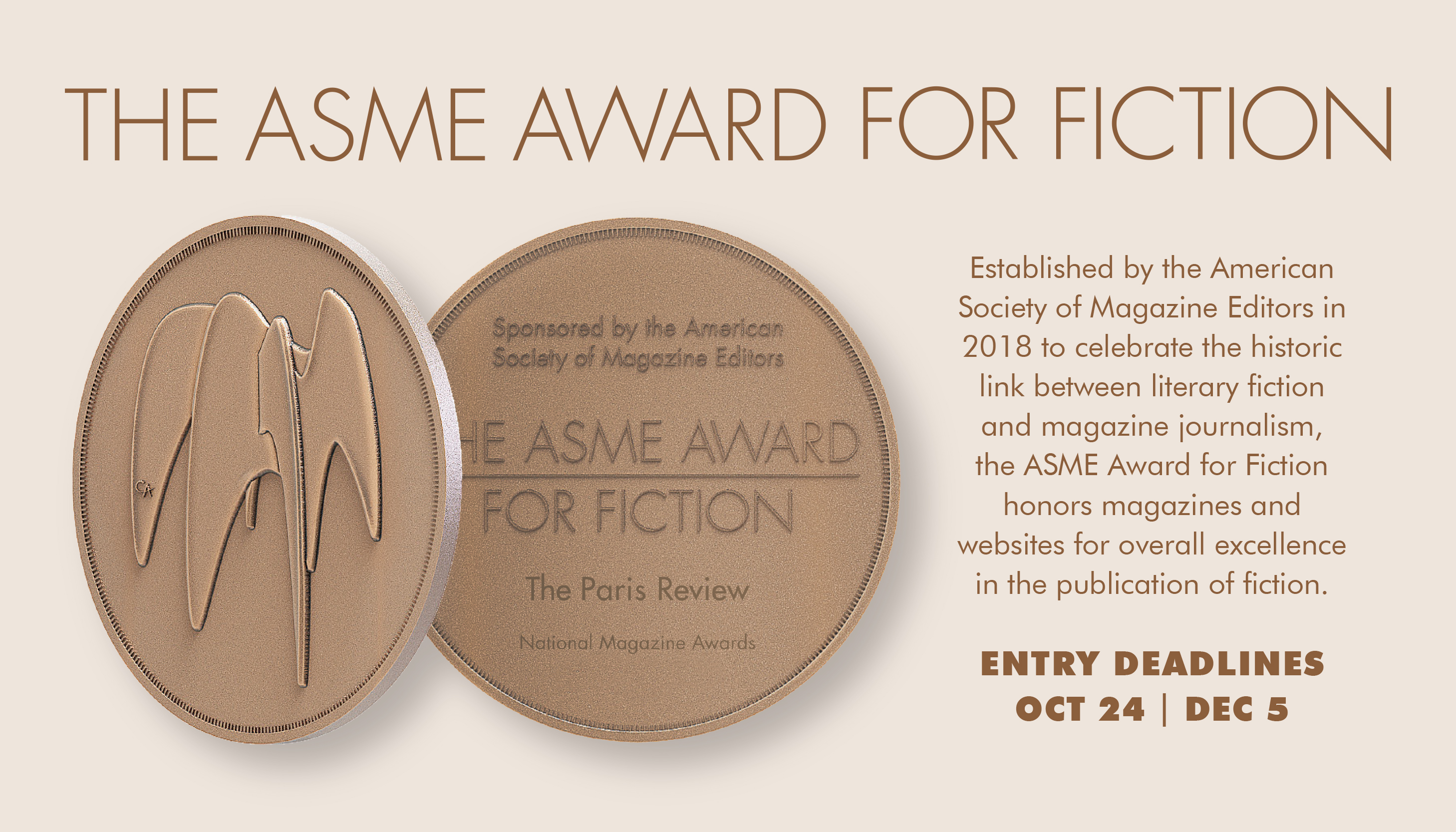 ASME Award for Fiction 2025