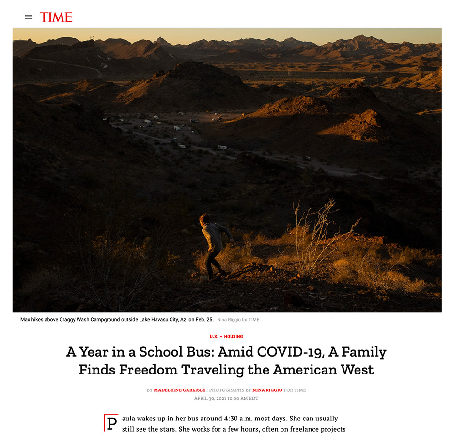 “A Year in a School Bus,” photographs by Nina Riggio, April 30 at time.com