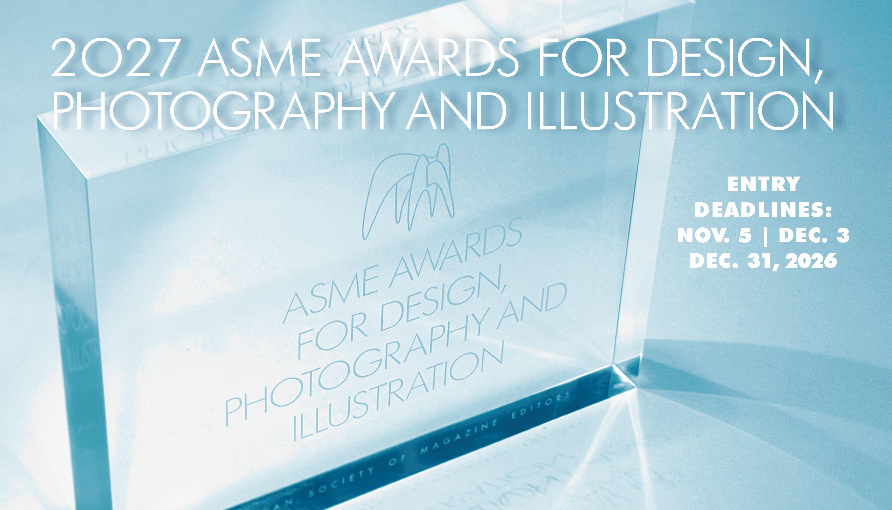 ASME Awards for Design, Photography and Illustration 2027