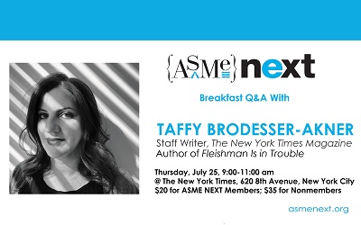ASME NEXT Talks With Taffy Brodesser-Akner